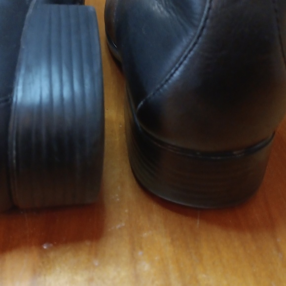 Ariat Black Leather Boots Classic Style Womens Size 7 - Picture 10 of 12